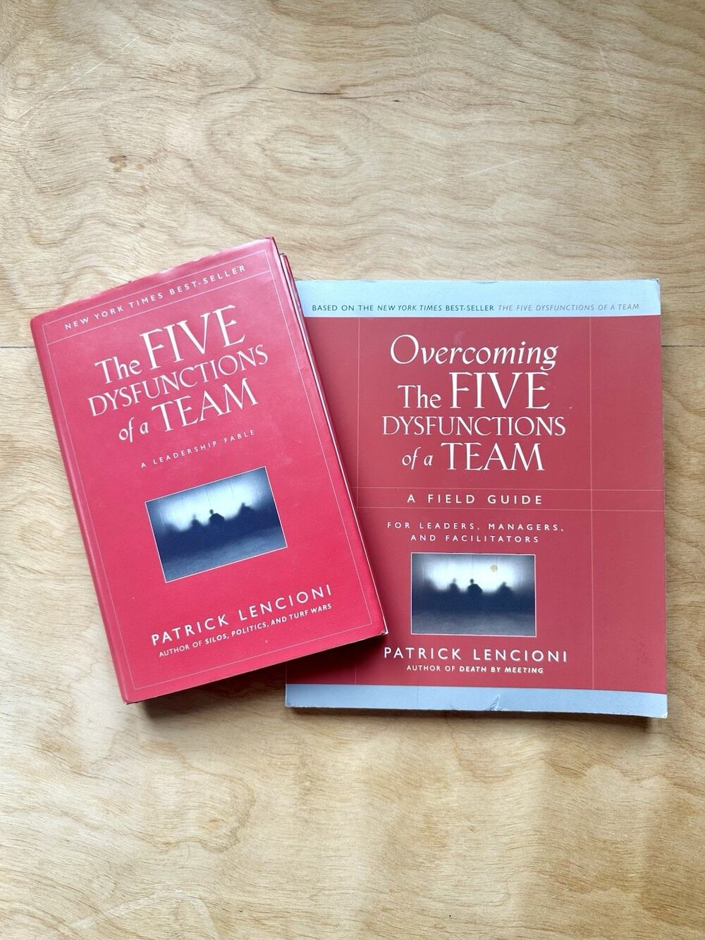 Patrick Lencioni Five Dysfunctions of a Team + Field Guide 2 Book Set HC PB